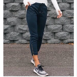 Zyia Zipper Peak Navy Women's Joggers